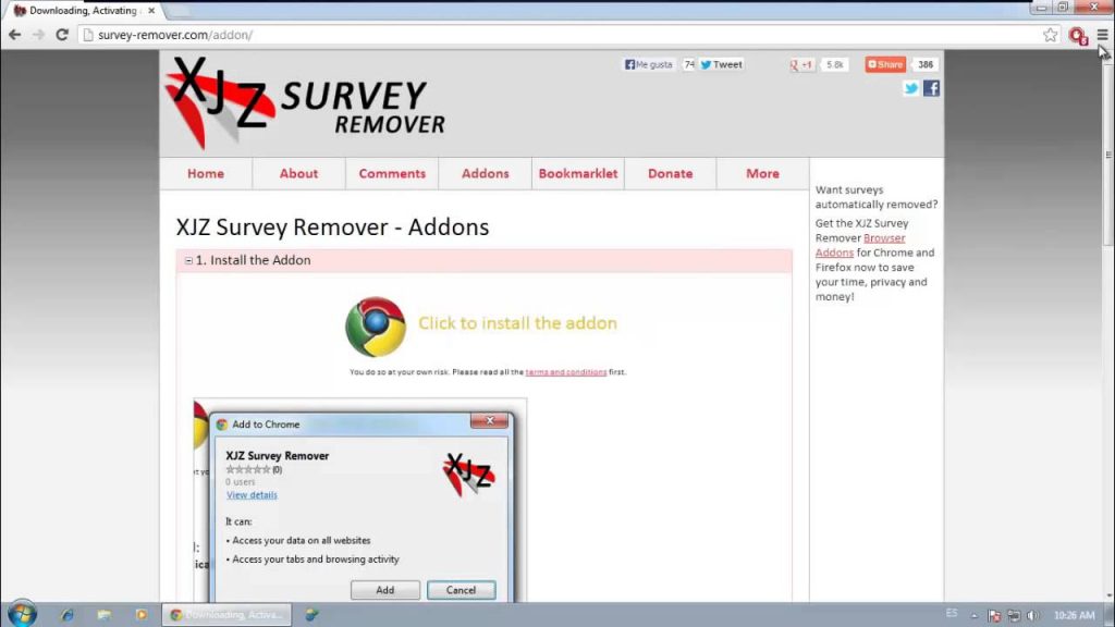 XJZ Survey Remover Crack