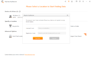 imyfone anyrecover keydux
